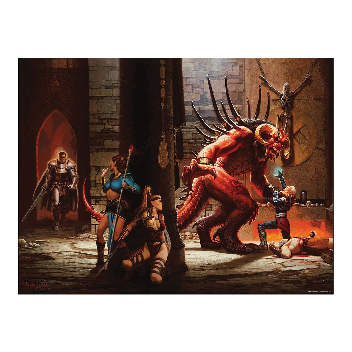 Diablo II 45x60cm Poster - Kunst von Keith Parkinson - Vorderansicht