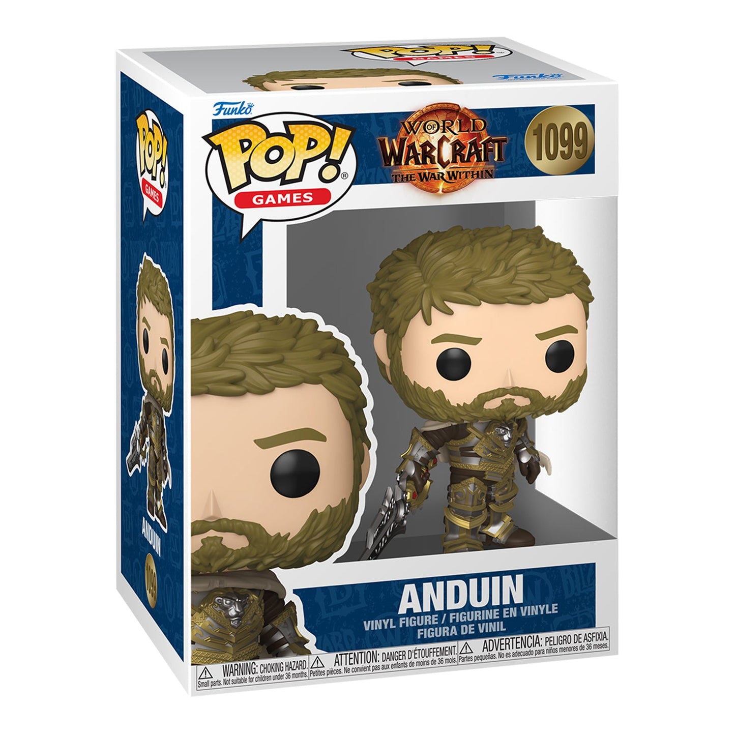 World of Warcraft Anduin Funko Pop! Vinyl Figur - Vorderansicht in Box