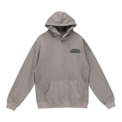 World of Warcraft Malfurion Sketch Grey Pullover Hoodie - Front View