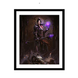 Diablo Sorceress 40.5 x 51 cm Framed Art Print - Front View