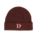 Diablo IV Cuffed Beanie in Red - Front View