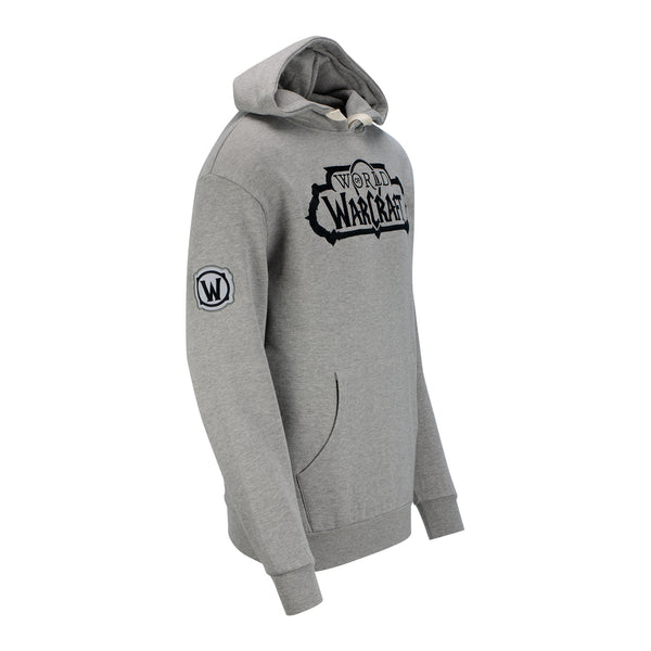 World of Warcraft Heavy Weight Patch Pullover Grey Hoodie