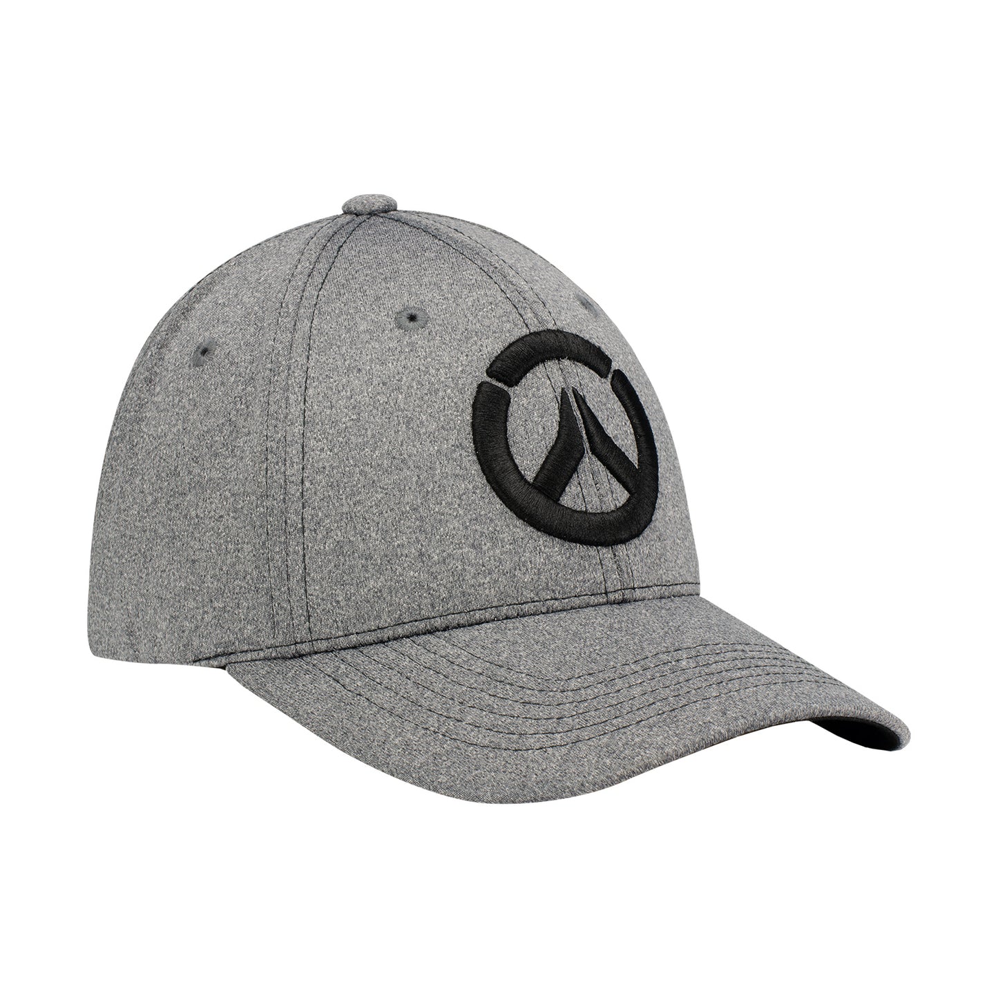 Overwatch Grey Performance Hat - Right Side View with Overwatch Logo on Front