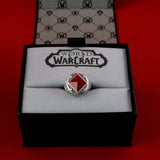 World of Warcraft X RockLove Horde-Siegelring - Vorderansicht in Box
