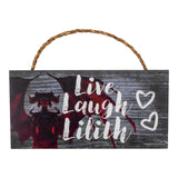 Diablo IV Live Laugh Lilith 15,2 x 30,5cm Holzschild - Vorderansicht