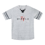 Diablo IV Logo Women's Grey T-Shirt - Vorderansicht