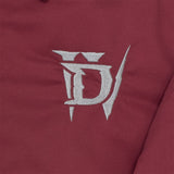 Diablo IV Rot Arbeit Jacke - Stickerei Closeup