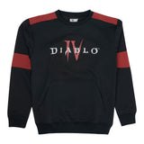 Diablo IV Logo Schwarz  Rundhalsausschnitt  Sweatshirt - Vorderansicht