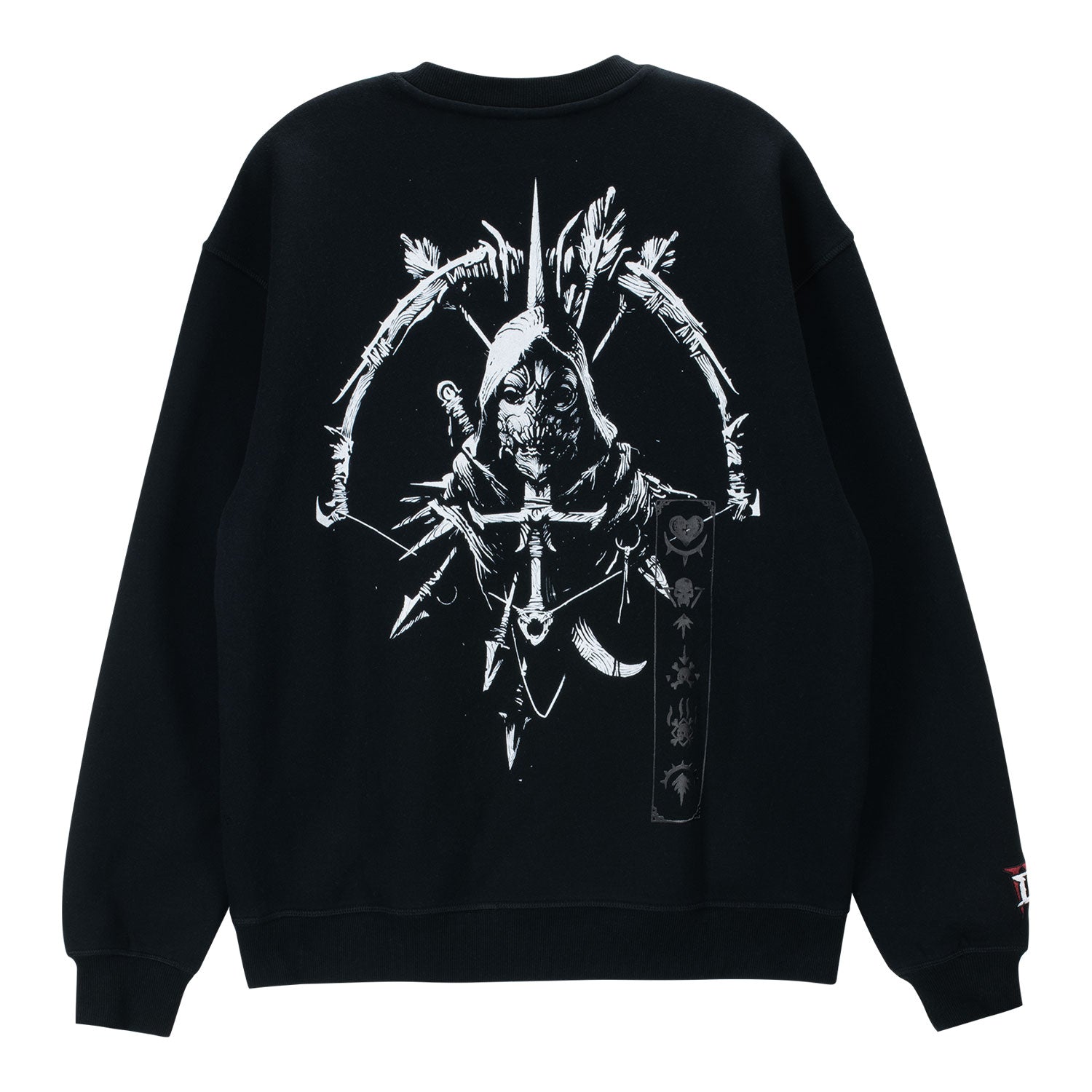Diablo IV Rogue Schwarz Rundhalsausschnitt  Sweatshirt - Rückenansicht