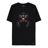 Schwarzes Diablo IV "Unholy Alliance" T-Shirt - Vorderansicht
