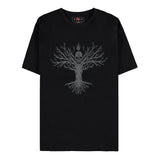 Schwarzes Diablo IV "Tree of Life" T-Shirt  - Vorderansicht