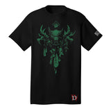 Diablo IV Druide Schwarz T-Shirt  - Vorderansicht