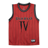Diablo IV Rot Basketball Trikot - Vorderansicht