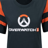 Overwatch 2 Women's Charcoal Logo T-Shirt  - schließen Up View 