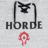 World of Warcraft Horde Logo Women's Grey T-Shirt - schließen Up View