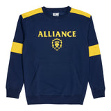 World of Warcraft Alliance Logo Blau  Rundhalsausschnitt  Sweatshirt - Vorderansicht