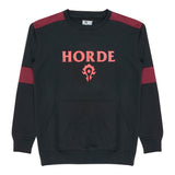 World of Warcraft Horde Logo Schwarz  Rundhalsausschnitt  Sweatshirt - Vorderansicht