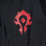 World of Warcraft Horde Logo Half-Zip Schwarz Windbreaker Jacke - schließen Up View