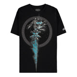 World of Warcraft Lichkönig Schwarz T-Shirt  - Vorderansicht