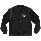 Diablo IV Schwarz Button-Up Bomber Jacke - Vorderansicht