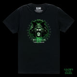 Diablo IV: Vessel of Hatred Glow-in-the-Dark Schwarz T-Shirt  - Glühende Frontansicht