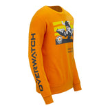 Overwatch Tracer Orange Rundhalsausschnitt  Sweatshirt - Rechtsansicht