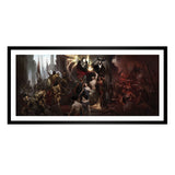 Diablo Geburt der Nephilim 23cm x 53,4cm Gerahmter Kunstdruck in Schwarz -Vorderansicht