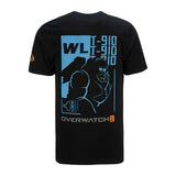 Overwatch 2 Winston Schwarz Hero T-Shirt - Rückansicht