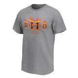 Diablo II: Wiederauferstandenes Grau T-Shirt - Linke Vorderansicht