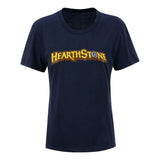 Hearthstone Women's Indigo T-Shirt - Vorderansicht mit Hearthstone Logo