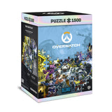 Overwatch: Heroes Collage 1500 Teile Puzzle in Blau - Vorderansicht rechts