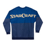 StarCraft Plakatwand Langärmelig Blau  T-Shirt  - Rückansicht