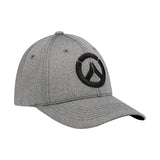 Overwatch Grau Performance Hut - Rechte Seitenansicht mit Overwatch Logo  auf der Vorderseite