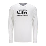 World of Warcraft Dragonflight Weiß Langärmelig  T-Shirt  - Vorderansicht