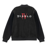 Diablo IV Negro Bomber con botones Chaqueta - Vista trasera