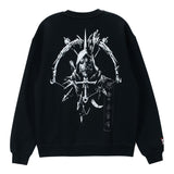 Diablo IV Rogue Negro Cuello redondo  Sudadera - Vista trasera