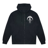 Diablo IV Rogue Sigil Negro Zip-Up Sudadera - Vista frontal