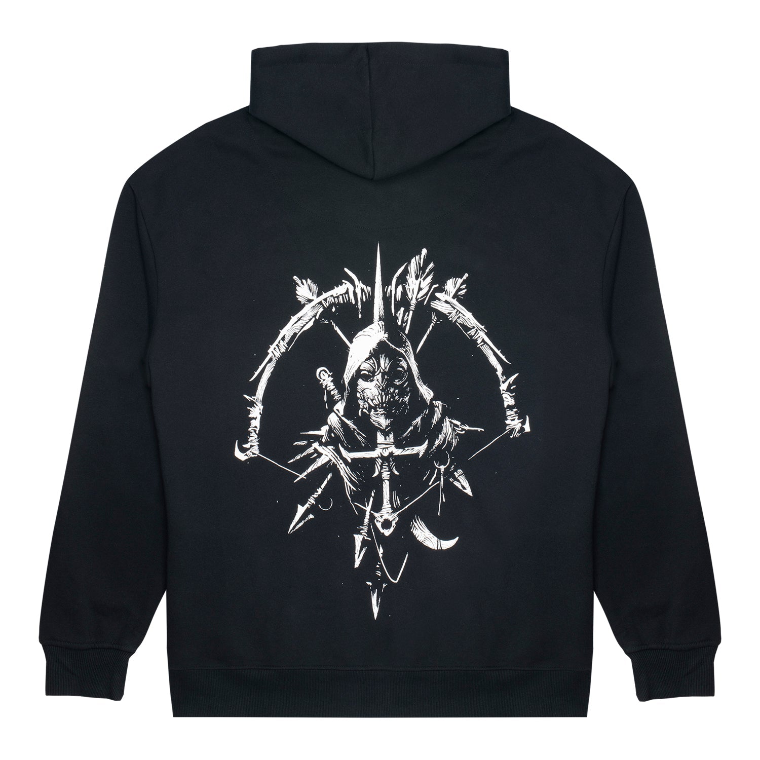 Diablo IV Rogue Sigil Negro Zip-Up Sudadera - Vista posterior