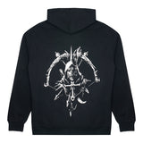 Diablo IV Rogue Sigil Negro Zip-Up Sudadera - Vista posterior