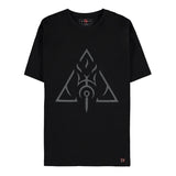 Camiseta negra Omnividente de Diablo IV - Vista frontal