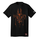 Diablo IV Bárbaro Negro T-camisa -Vista frontal