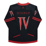 Diablo IV Negro Camiseta de hockey - Vista trasera