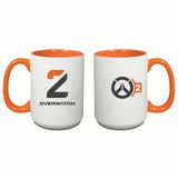 Taza de cerámica de 426 ml de Overwatch 2 - vista delantera y trasera