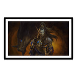 Ilustración enmarcada de Nozdormu de World of Warcraft (30,5 cm x 53,3 cm) - Vista frontal