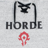 World of Warcraft Horda Logotipo Mujer Gris T-camisa - cerrar Up View