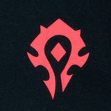 World of Warcraft Horda Logotipo Women's Negro Manga larga  T-camisa - cerrar Up View