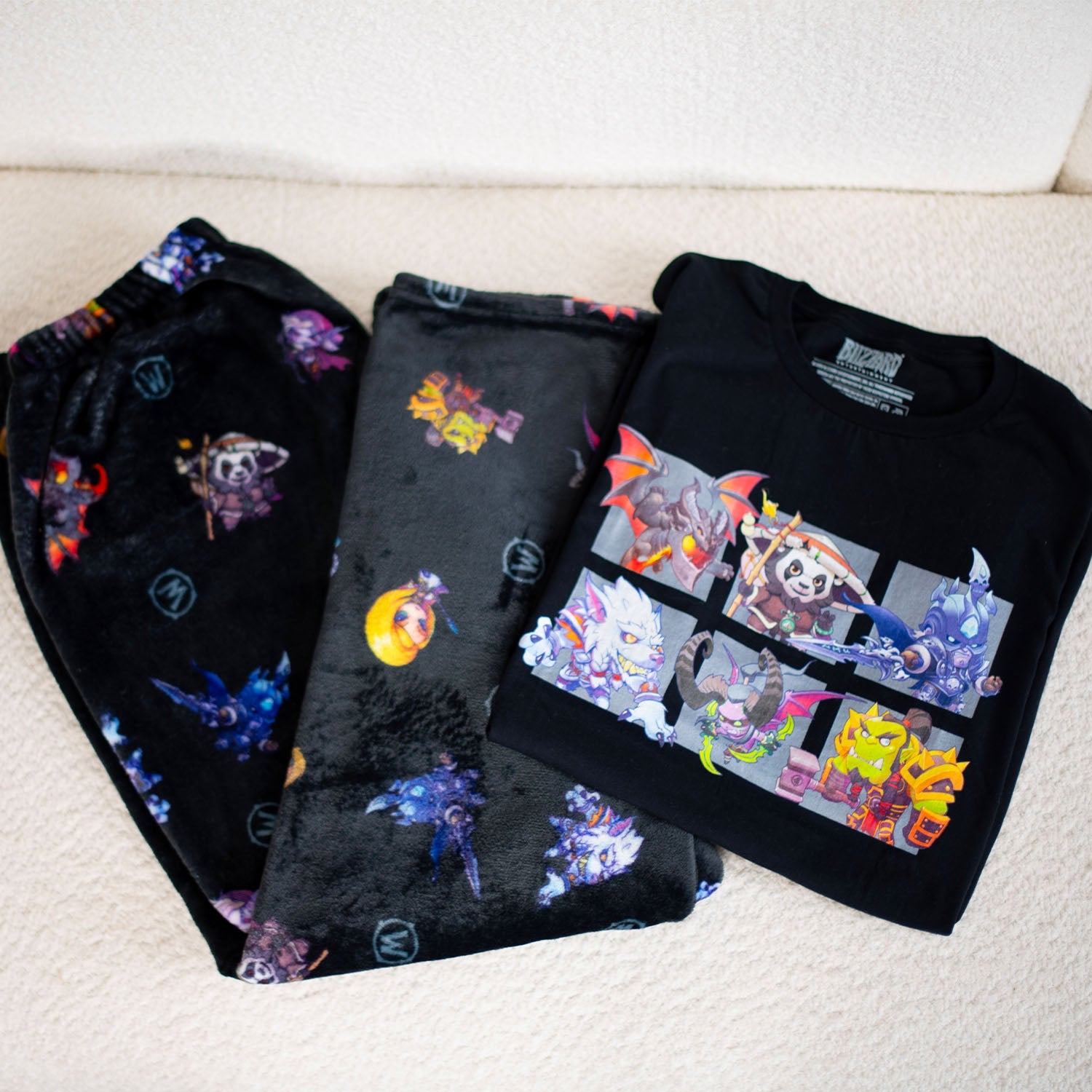 World of Warcraft Pantalones de pijama de forro polar - Vista estilizada