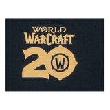 World of Warcraft Celebración del 20 aniversario Negro T-camisa - cerrar Up View