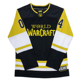 World of Warcraft Negro Camiseta de hockey - Vista frontal
