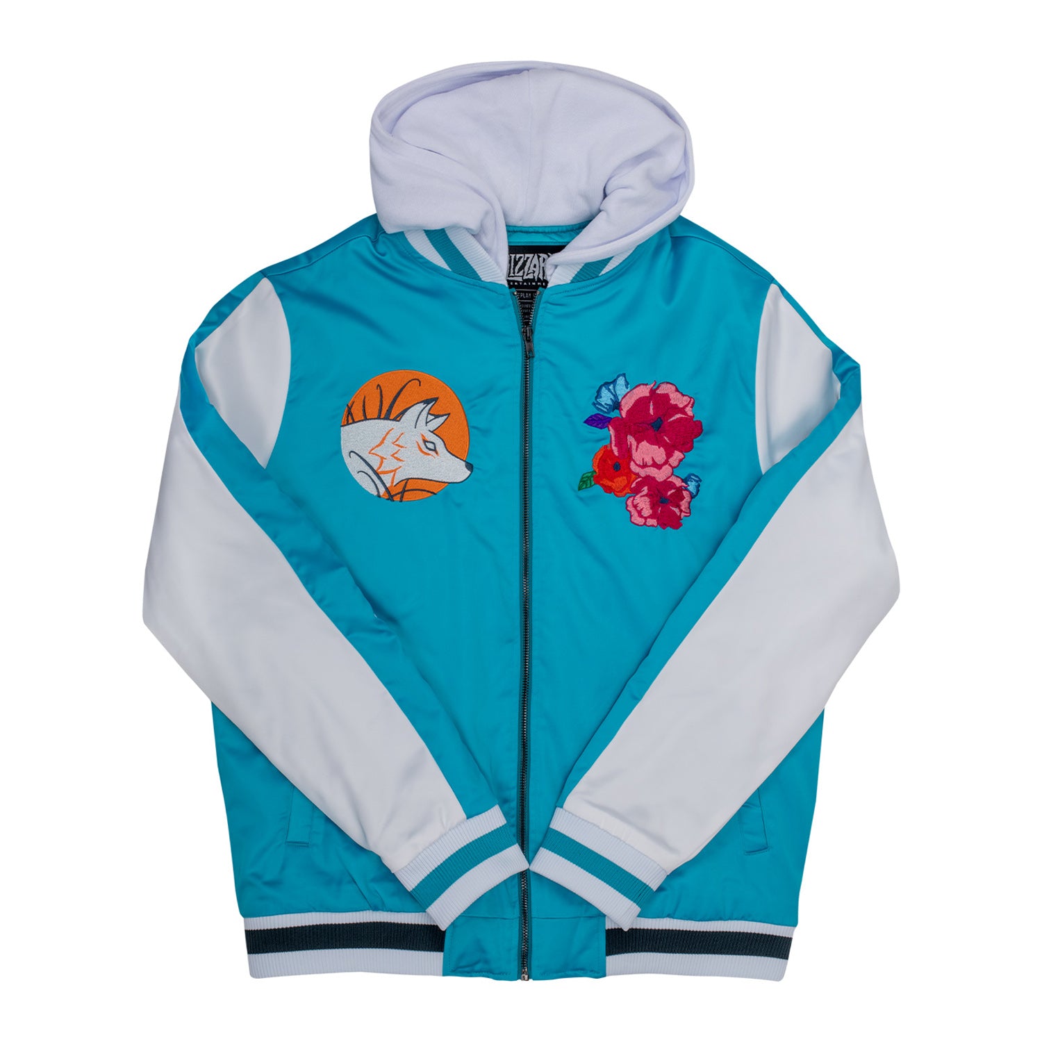 Overwatch 2 Kiriko Sukajan Bombardero Chaqueta -Vista frontal